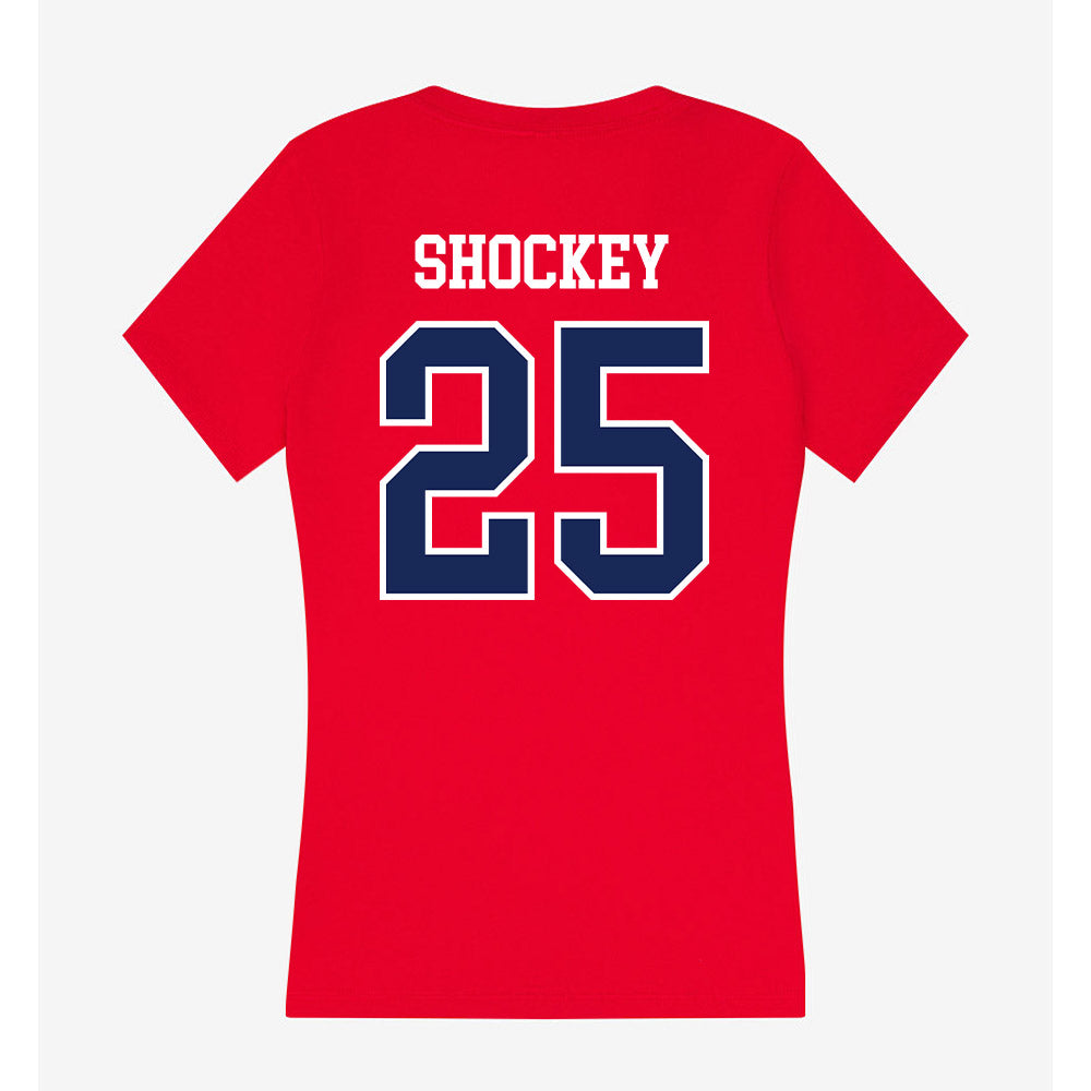 Arizona - NCAA Softball : Regan Shockey - Women's V-Neck T-Shirt-1