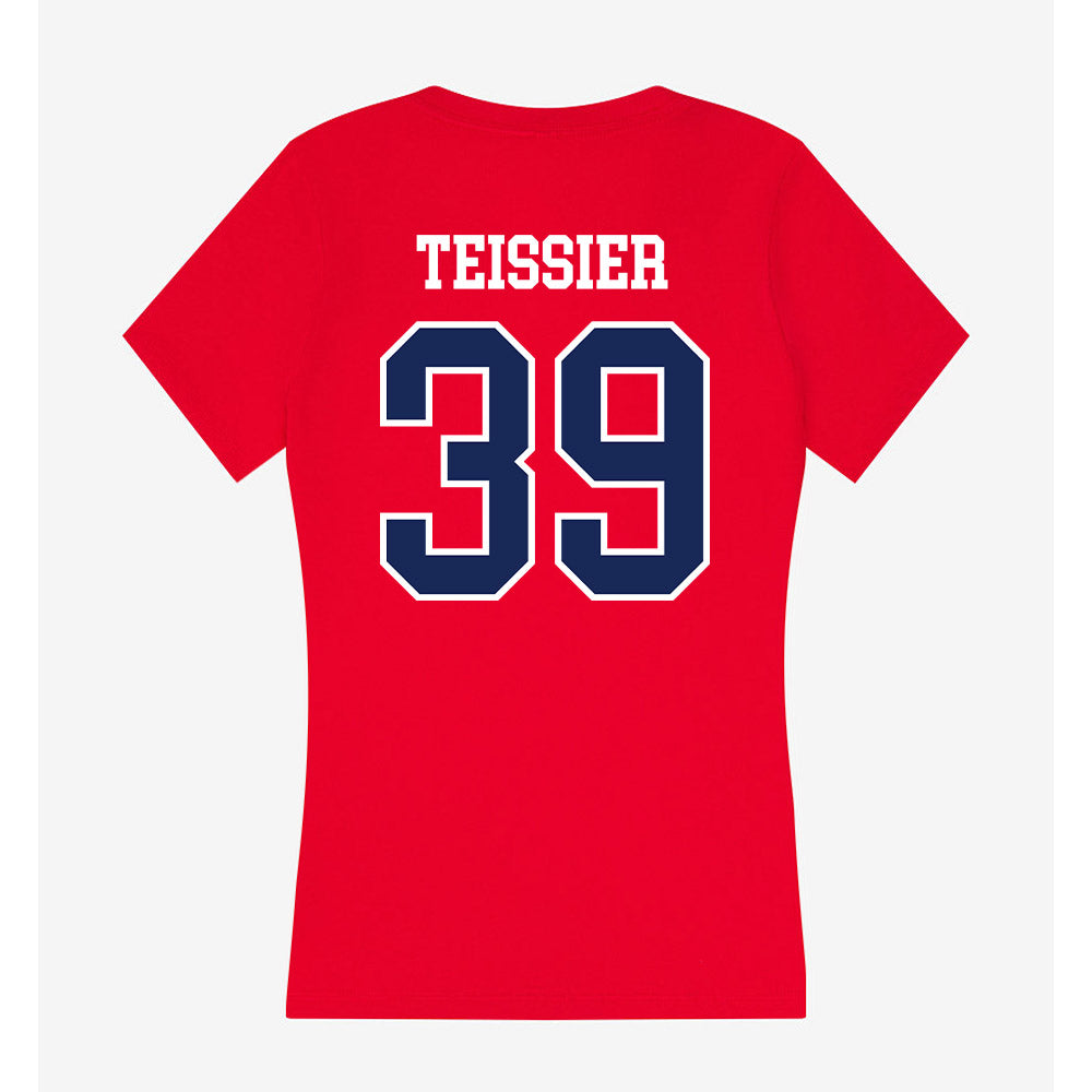 Arizona - NCAA Football : Lachlan Teissier - Women's V-Neck T-Shirt-1