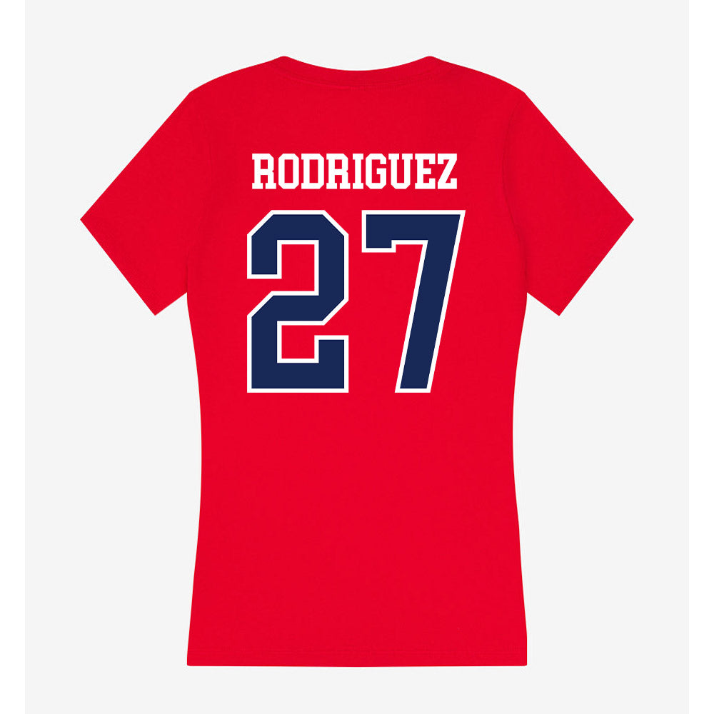 Arizona - NCAA Baseball : Dominic Rodriguez - Women's V-Neck T-Shirt-1
