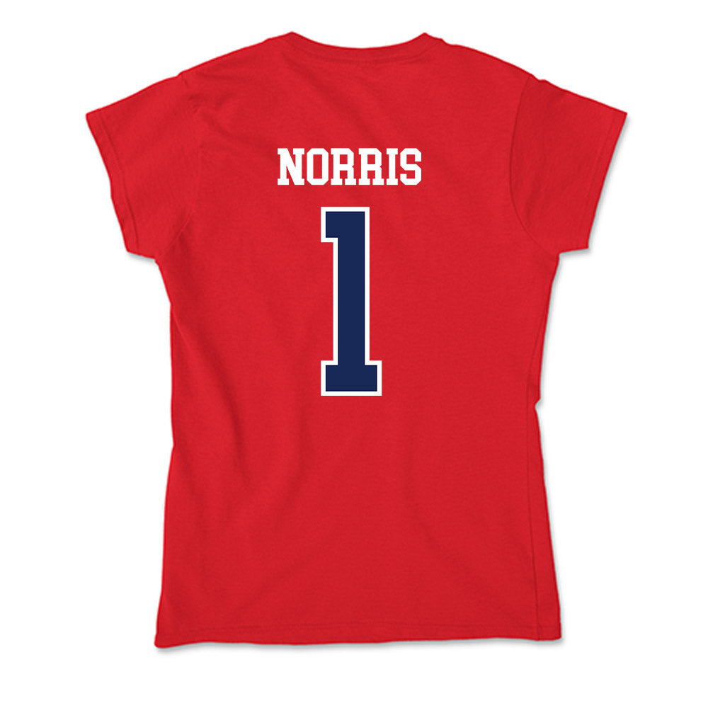 Arizona - NCAA Beach Volleyball : Leah Norris - Soft Style Women’s T-Shirt-1