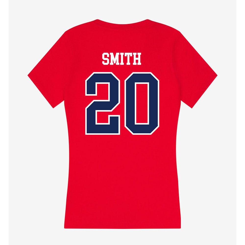 Arizona - NCAA Football : Caleb Smith - Women's V-Neck T-Shirt-1
