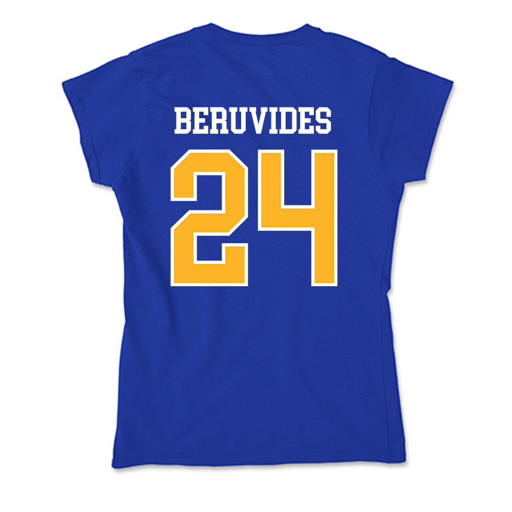 Pittsburgh - NCAA Baseball : Freddy Beruvides - Soft Style Women’s T-Shirt-1