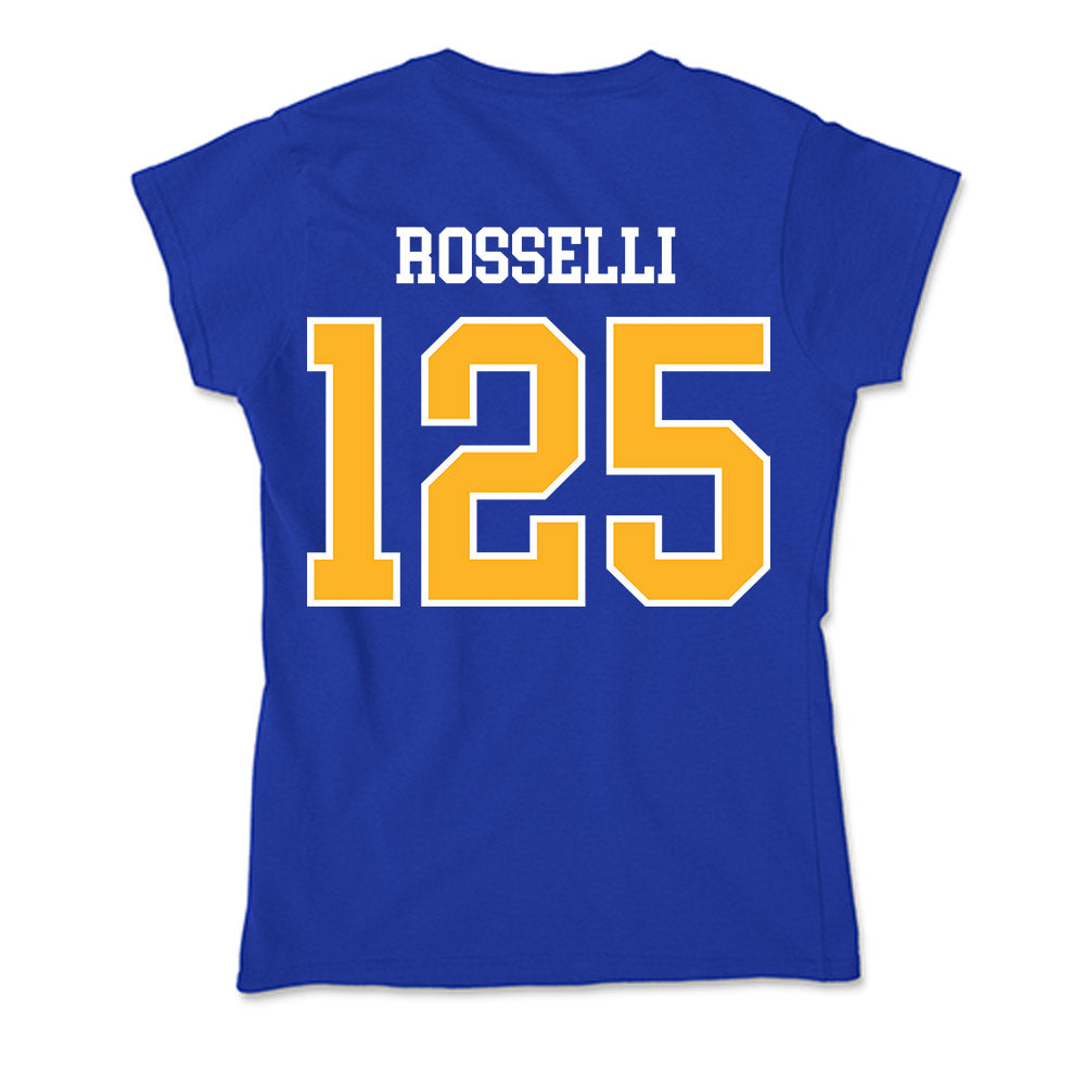 Pittsburgh - NCAA Wrestling : Jaxson Rosselli - Soft Style Women’s T-Shirt-1