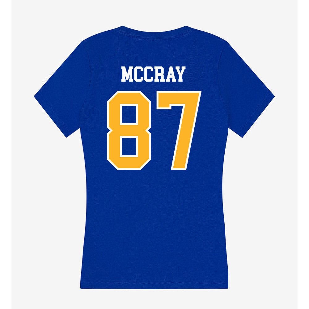 Pittsburgh - NCAA Football : Demetrice McCray - Women's V-Neck T-Shirt-1