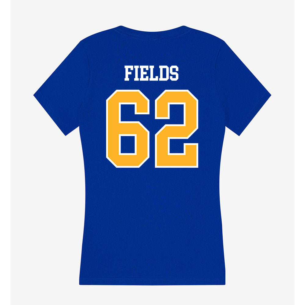 Pittsburgh - NCAA Football : Jordan Fields - Women's V-Neck T-Shirt-1