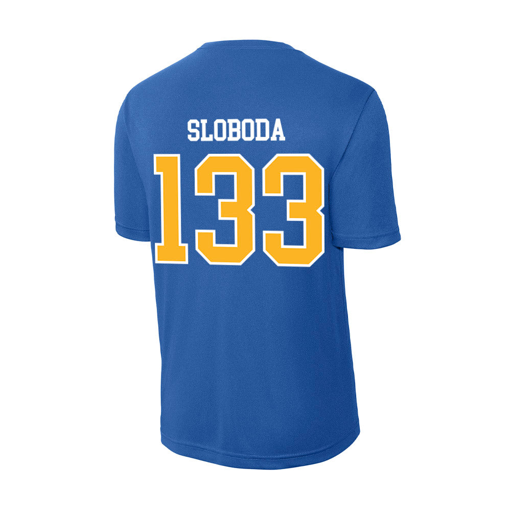 Pittsburgh - NCAA Wrestling : Santino Sloboda - Activewear T-Shirt-1