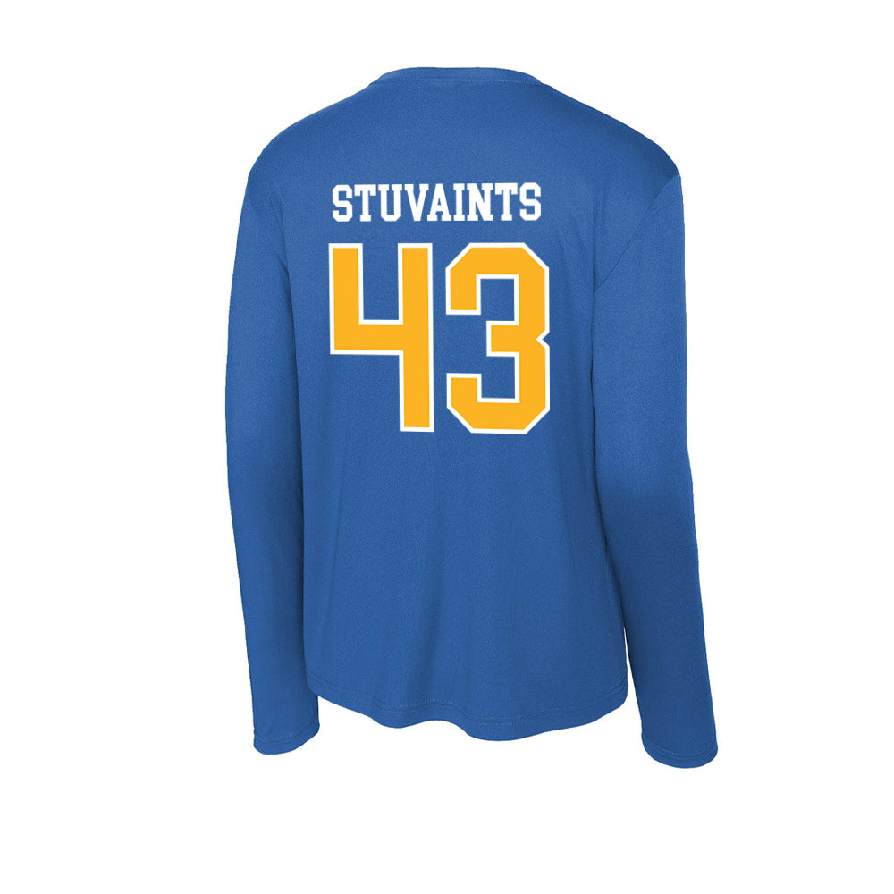 Pittsburgh - NCAA Football : Valdez Stuvaints - Activewear Long Sleeve T-Shirt-1