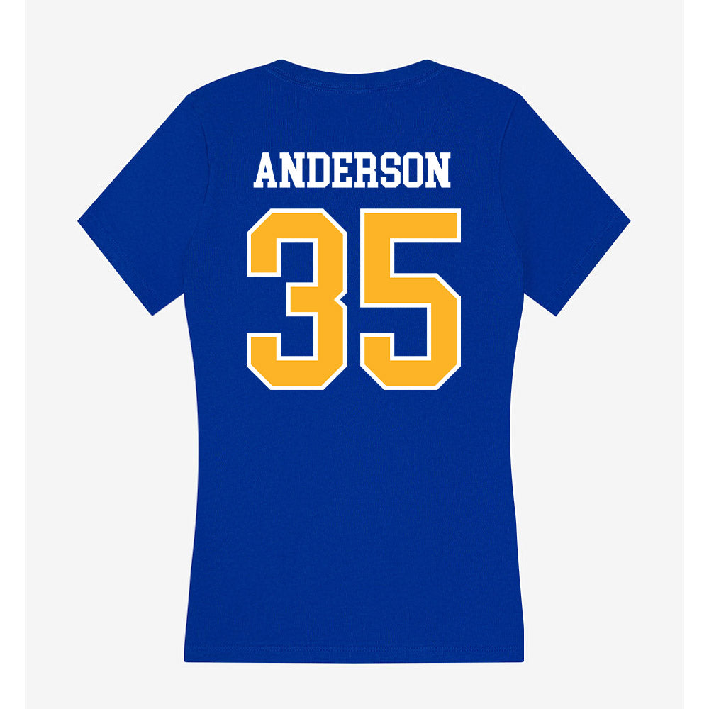 Pittsburgh - NCAA Football : Julian "JuJu" Anderson - Women's V-Neck T-Shirt-1