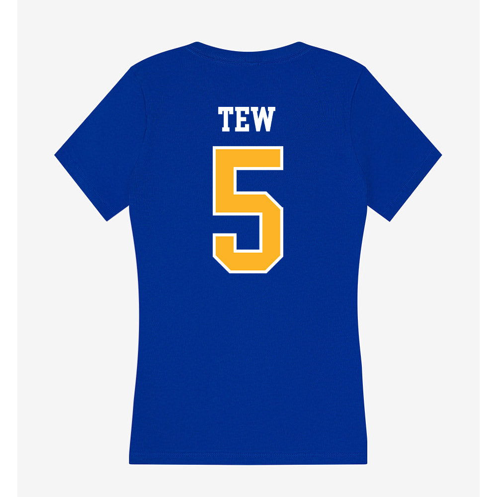Pittsburgh - NCAA Women's Soccer : Maci Tew - Women's V-Neck T-Shirt-1