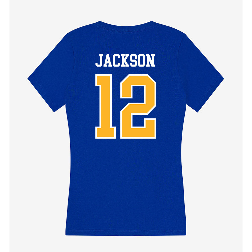 Pittsburgh - NCAA Football : Beau Jackson - Women's V-Neck T-Shirt-1