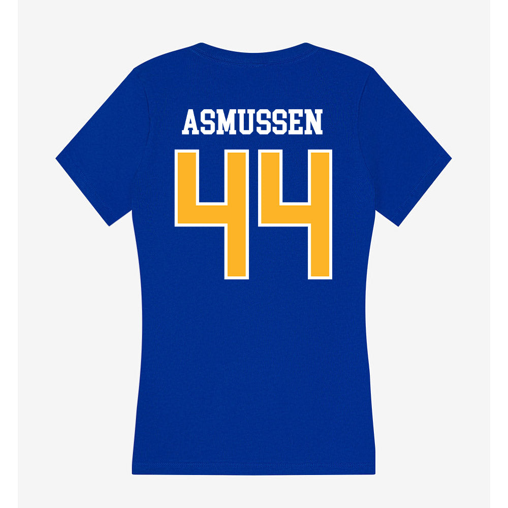 Pittsburgh - NCAA Baseball : Benjamin Asmussen - Women's V-Neck T-Shirt-1