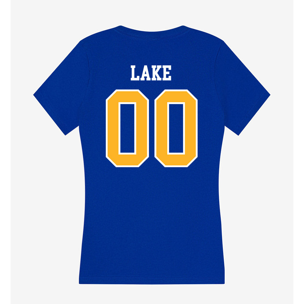 Pittsburgh - NCAA Baseball : Aaron Lake - Women's V-Neck T-Shirt-1