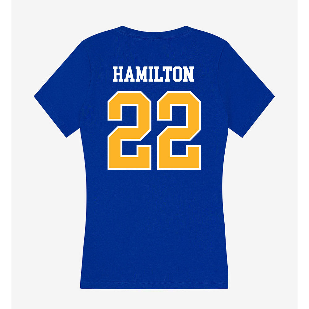 Pittsburgh - NCAA Football : Bryan Hamilton - Women's V-Neck T-Shirt-1