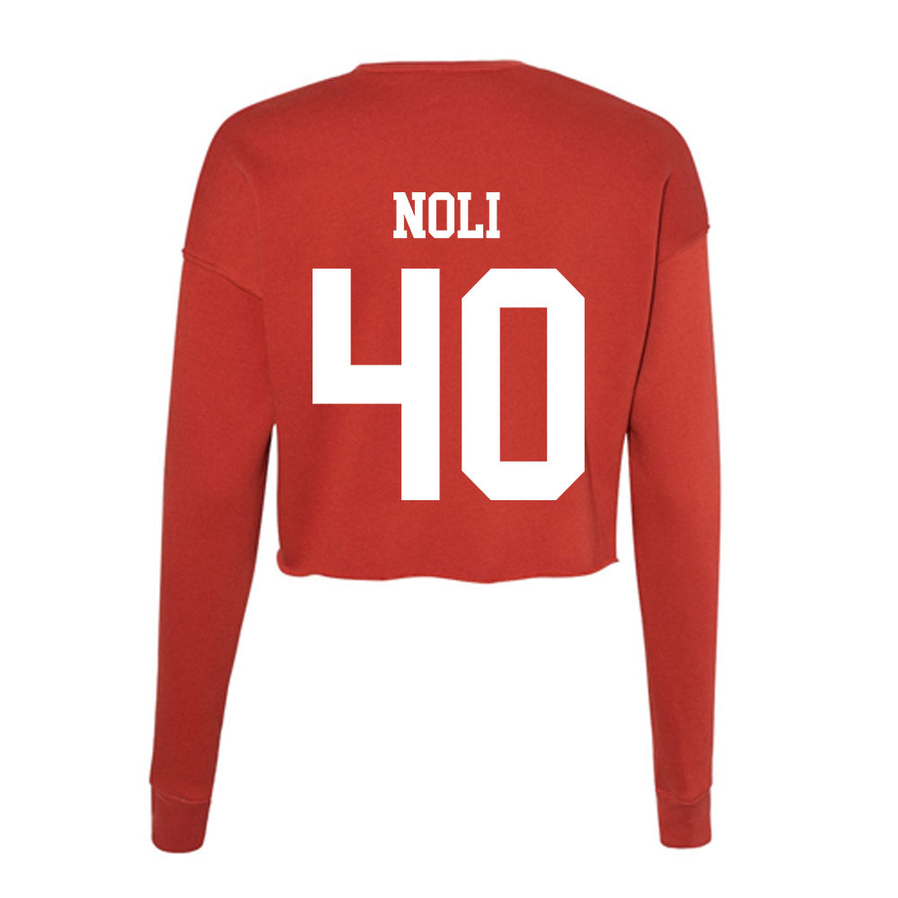 Utah - NCAA Softball : Cian Noli - Women's Cropped Crew Fleece-1