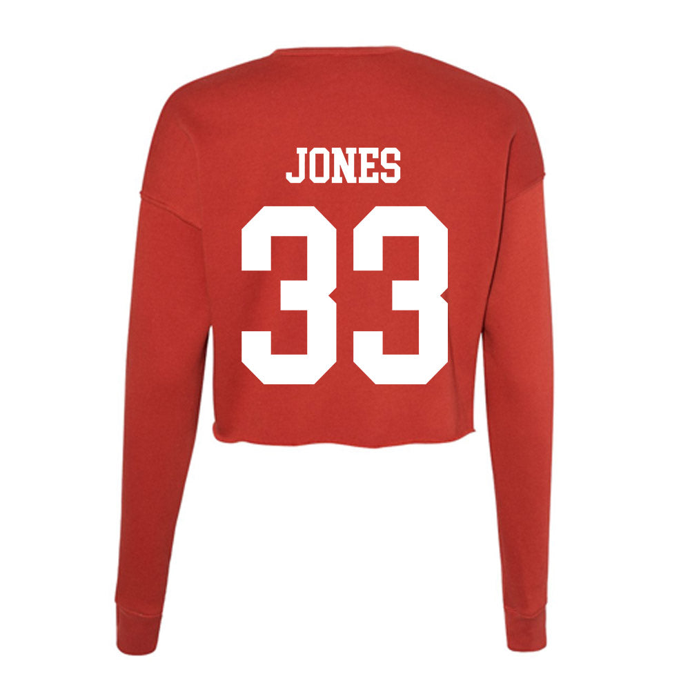 Utah - NCAA Baseball : Easton Jones - Women's Cropped Crew Fleece-1