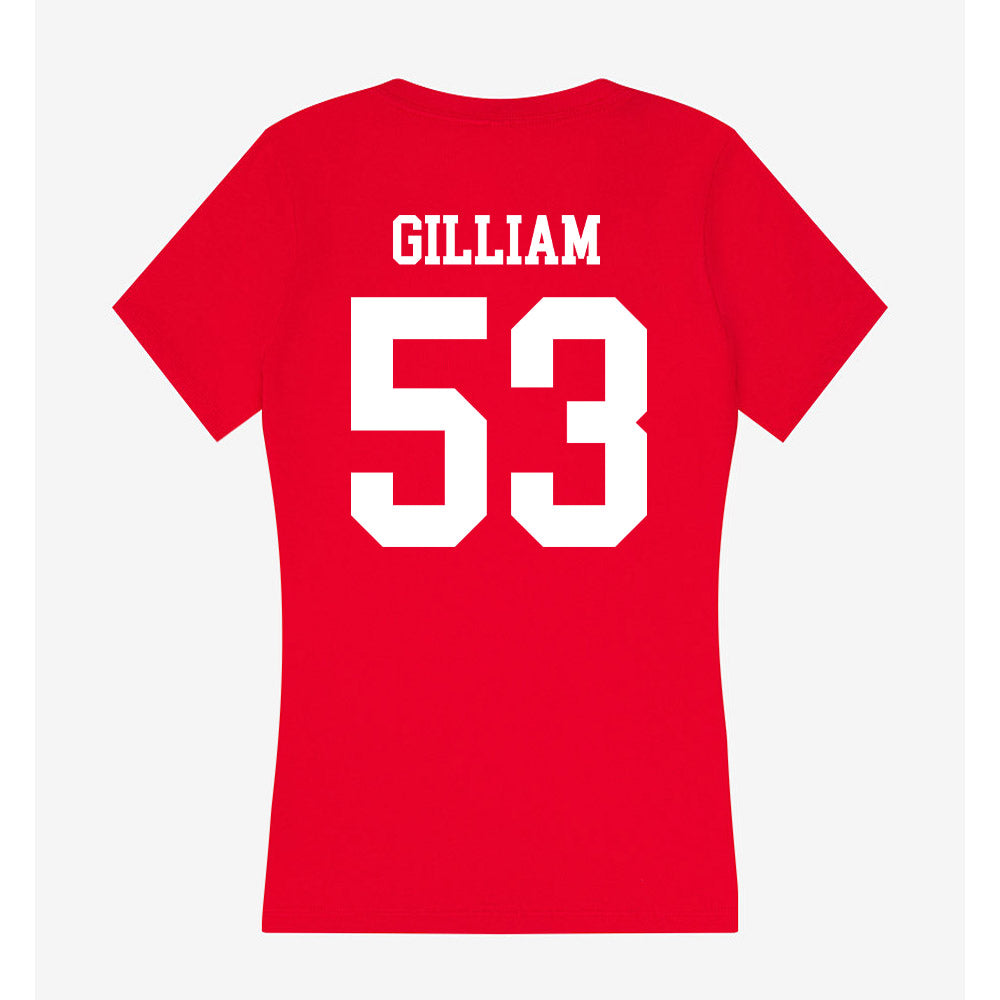 Utah - NCAA Baseball : Jet Gilliam - Women's V-Neck T-Shirt-1