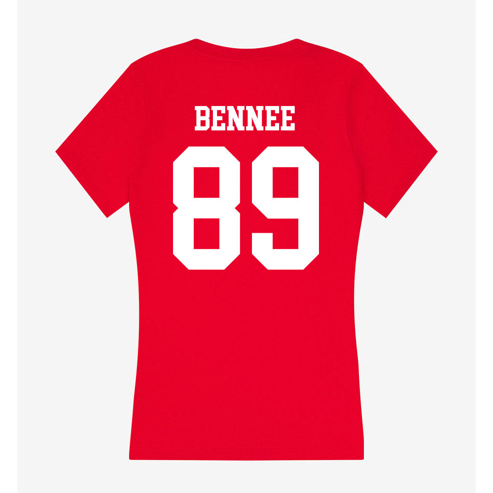 Utah - NCAA Football : Noah Bennee - Women's V-Neck T-Shirt-1