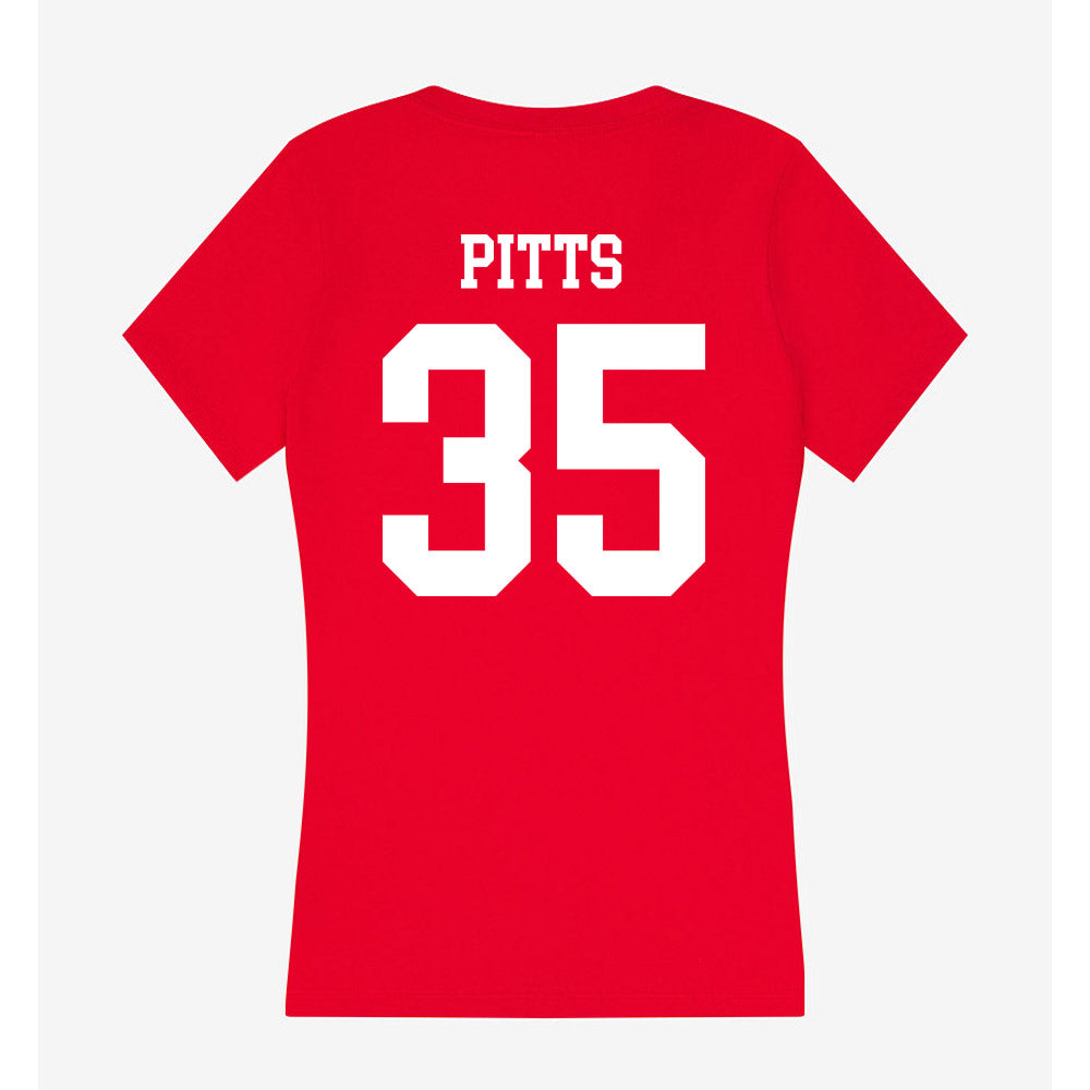 Utah - NCAA Football : Preston Pitts - Women's V-Neck T-Shirt-1