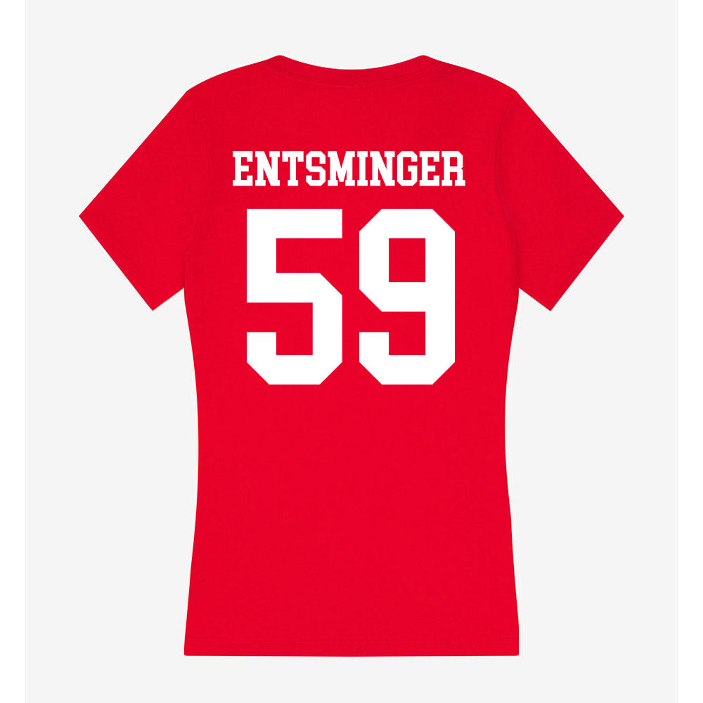 Utah - NCAA Football : Devin Entsminger - Women's V-Neck T-Shirt-1