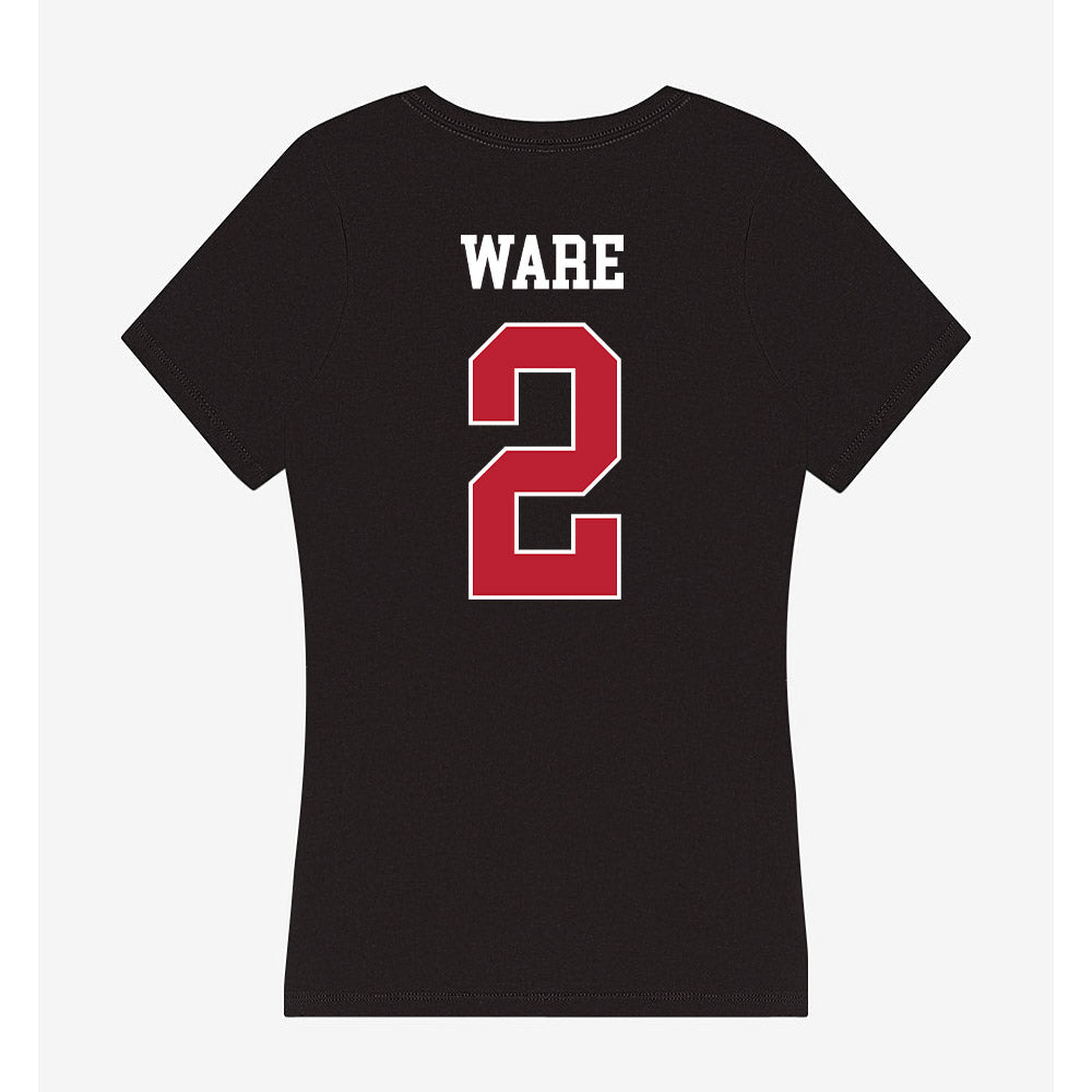 Georgia - NCAA Women's Basketball : Harmonie Ware - Classic Shersey Women's V-Neck T-Shirt-1