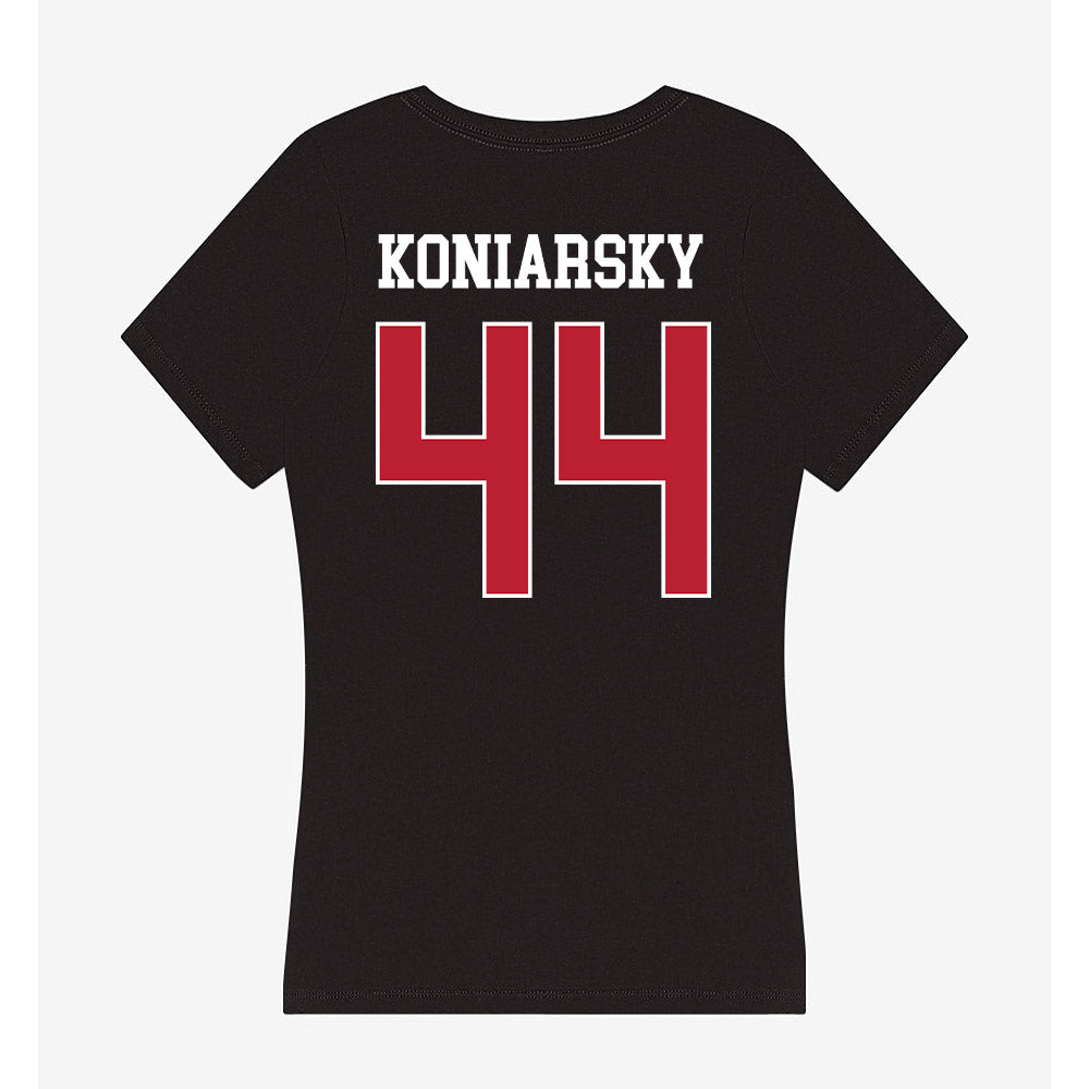 Georgia - NCAA Baseball : Cole Koniarsky - Women's V-Neck T-Shirt-1