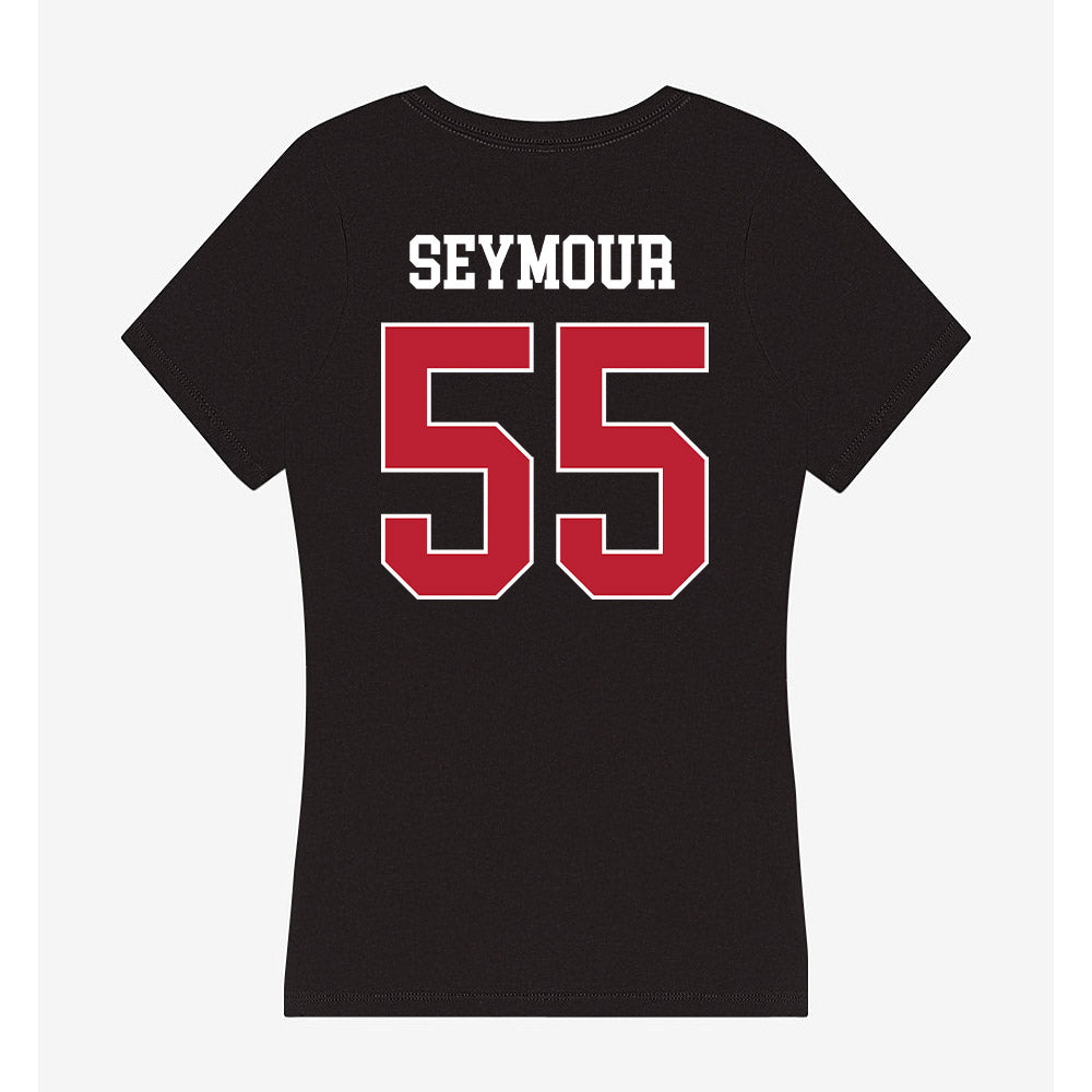Georgia - NCAA Football : London Seymour - Women's V-Neck T-Shirt-1