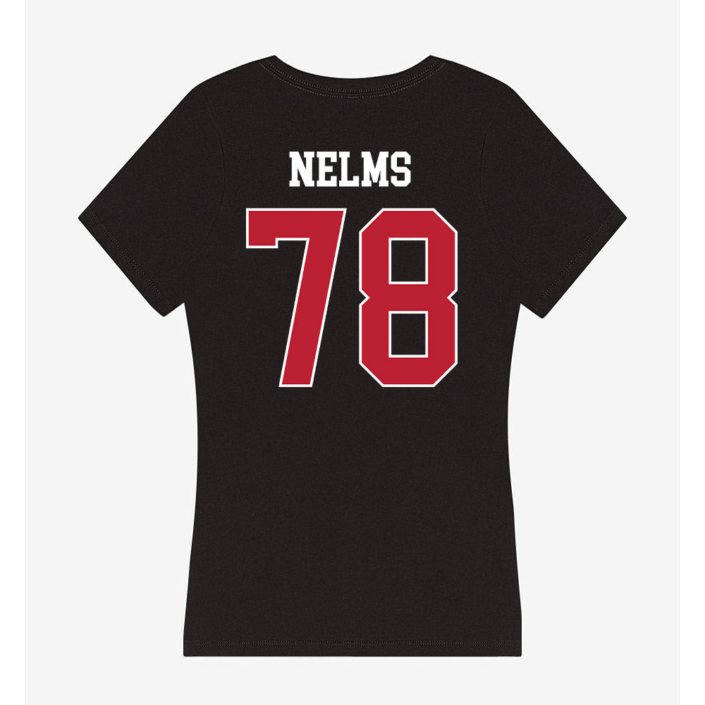 Georgia - NCAA Football : Tate Nelms - Women's V-Neck T-Shirt-1