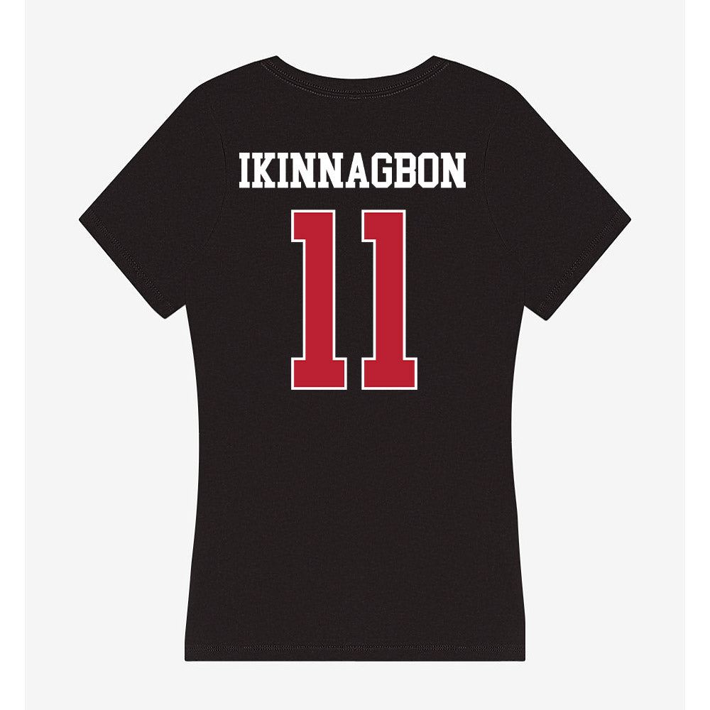 Georgia - NCAA Football : Darren Ikinnagbon - Women's V-Neck T-Shirt-1