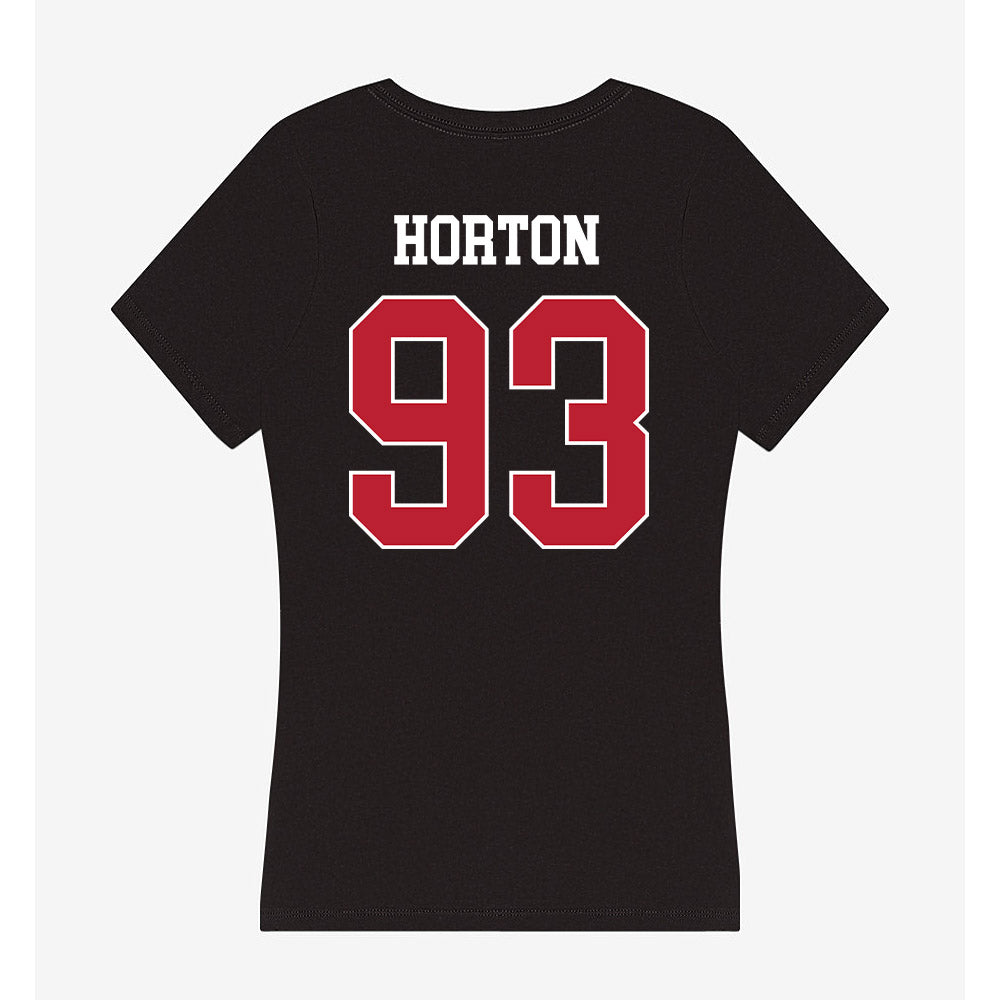 Georgia - NCAA Football : Carter Horton - Women's V-Neck T-Shirt-1