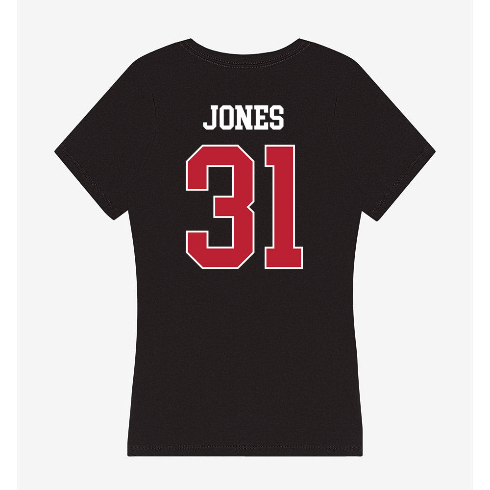 Georgia - NCAA Football : Kyron Jones - Women's V-Neck T-Shirt-1