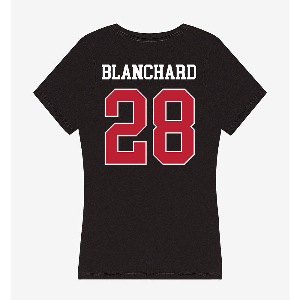 Georgia - NCAA Football : Walter Blanchard - Women's V-Neck T-Shirt-1