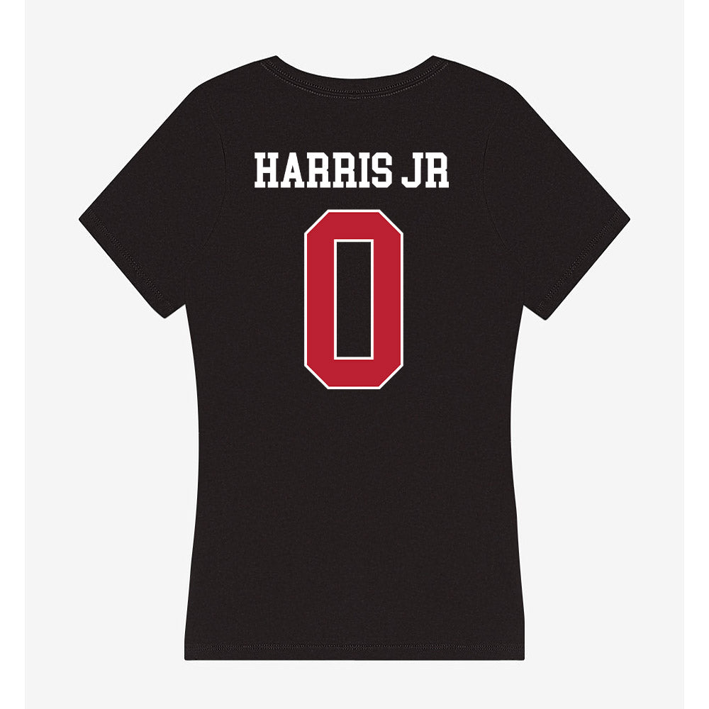 Georgia - NCAA Football : Gabe Harris Jr. - Women's V-Neck T-Shirt-1
