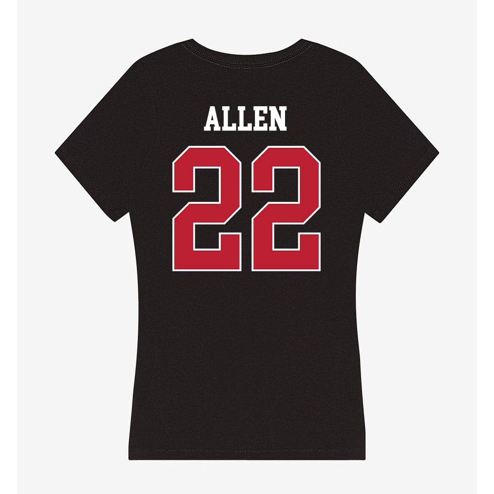 Georgia - NCAA Baseball : Henry Allen - Women's V-Neck T-Shirt-1