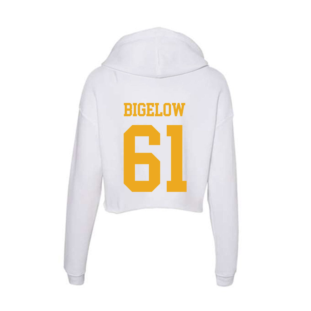 West Virginia - NCAA Football : Trevor Bigelow - Women's Crop Fleece Hoodie-1
