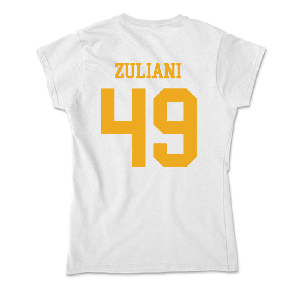 West Virginia - NCAA Football : Carter Zuliani - Soft Style Women’s T-Shirt-1
