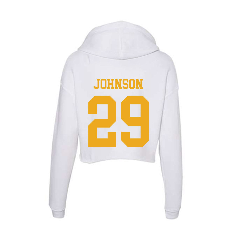 West Virginia - NCAA Women's Soccer : Josie Johnson - Women's Crop Fleece Hoodie-1