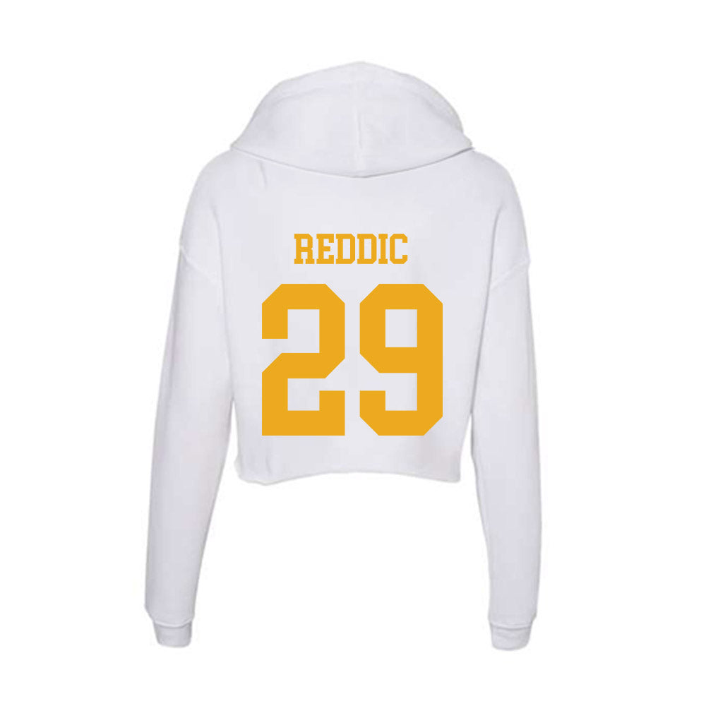 West Virginia - NCAA Football : Kameron Reddic - Women's Crop Fleece Hooded Sweatshirt-1