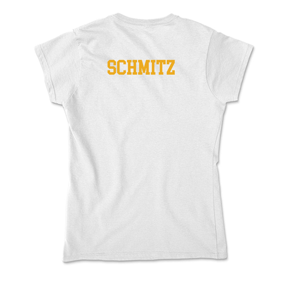 West Virginia - NCAA Men's Golf : Gabe Schmitz - Soft Style Women’s T-Shirt-1
