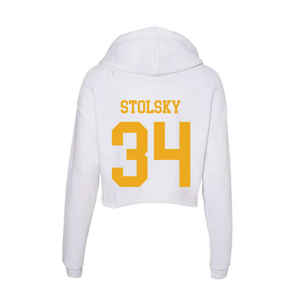 West Virginia - NCAA Football : Tyler Stolsky - Women's Crop Fleece Hoodie-1