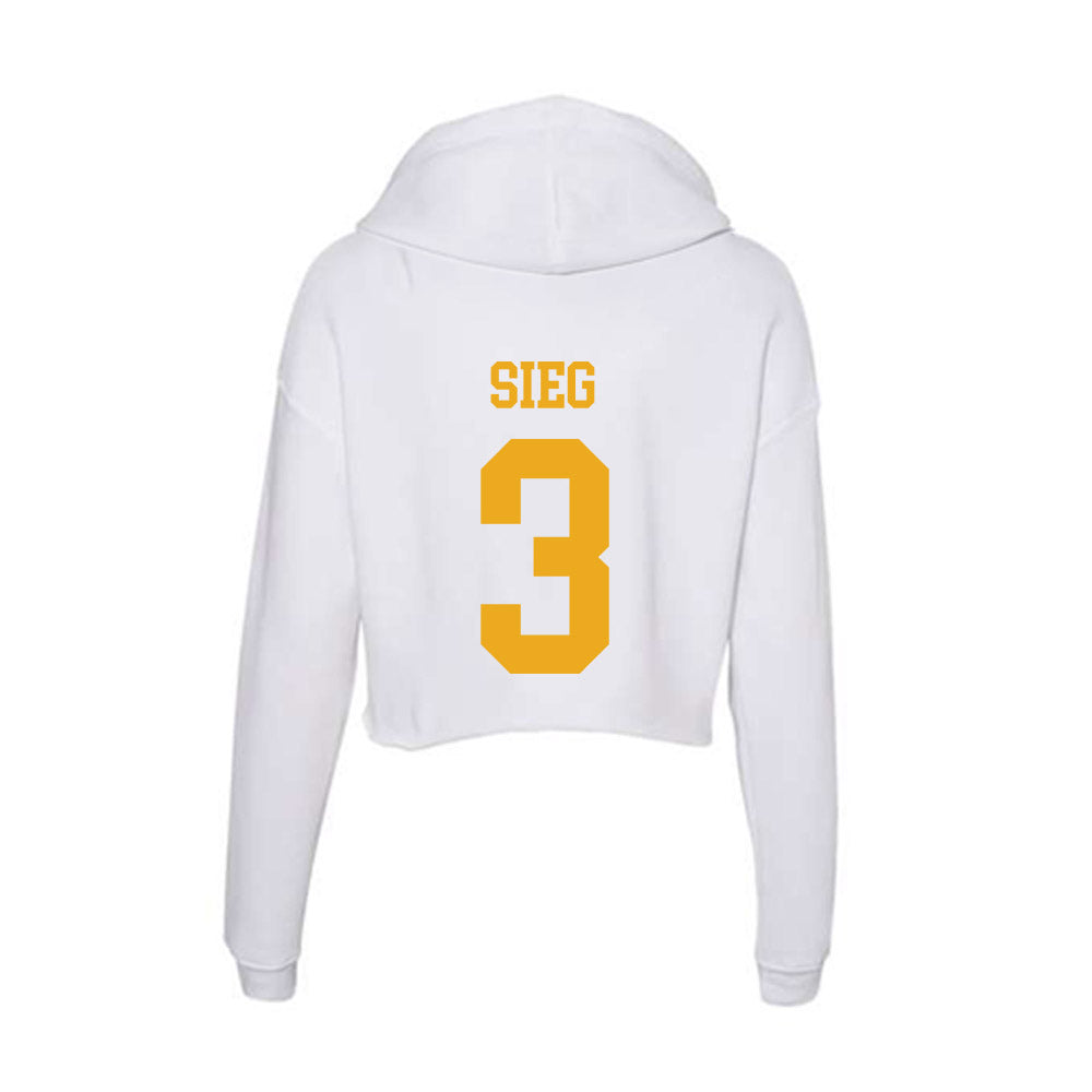 West Virginia - NCAA Football : Matt Sieg - Women's Crop Fleece Hoodie-1