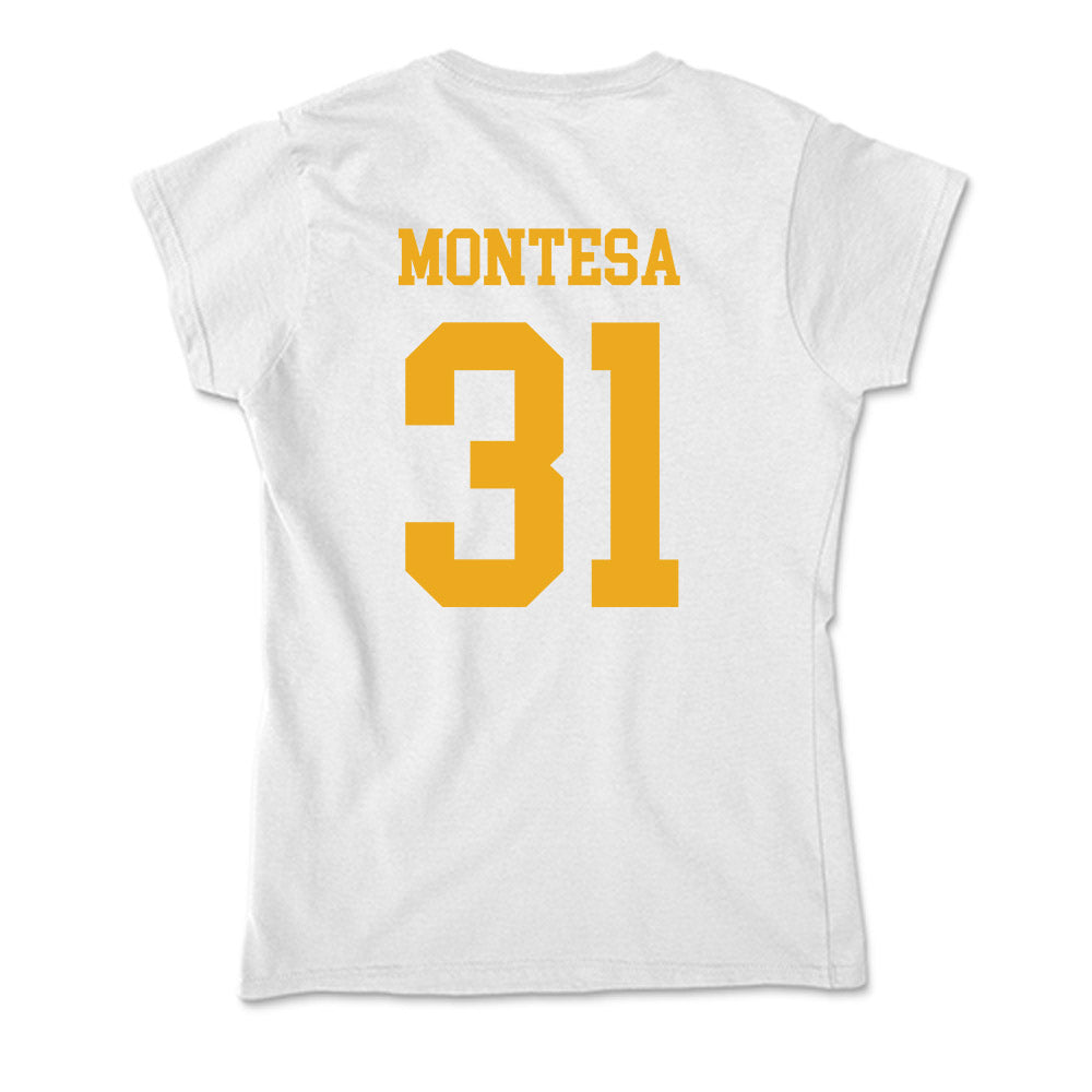 West Virginia - NCAA Baseball : Dawson Montesa - Soft Style Women’s T-Shirt-1