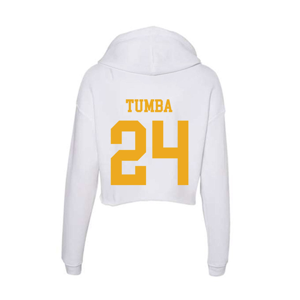 West Virginia - NCAA Women's Basketball : Divine Tumba - Women's Crop Fleece Hoodie-1
