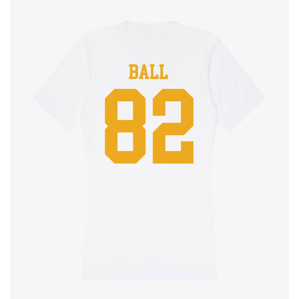 West Virginia - NCAA Football : Cam Ball - Women's V-Neck T-Shirt-1