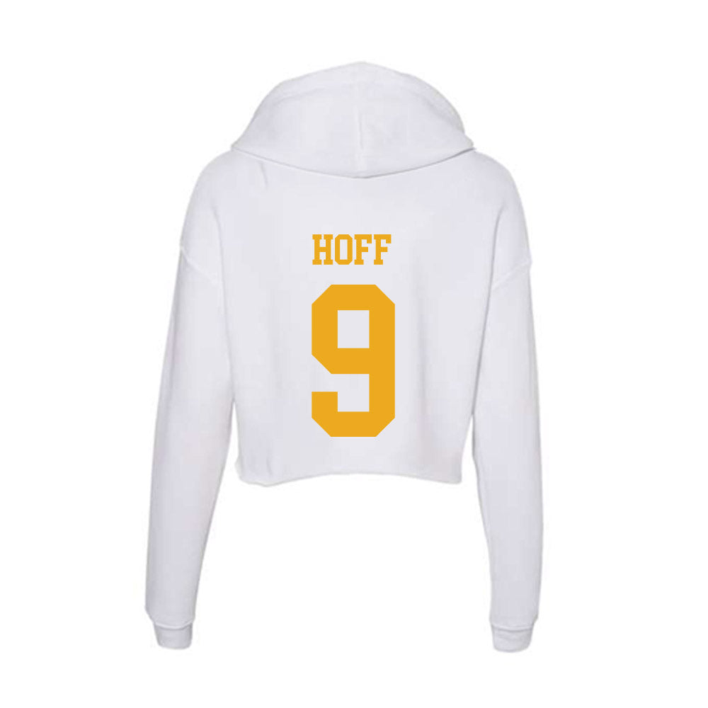 West Virginia - NCAA Baseball : Bryson Hoff - Women's Crop Fleece Hoodie-1