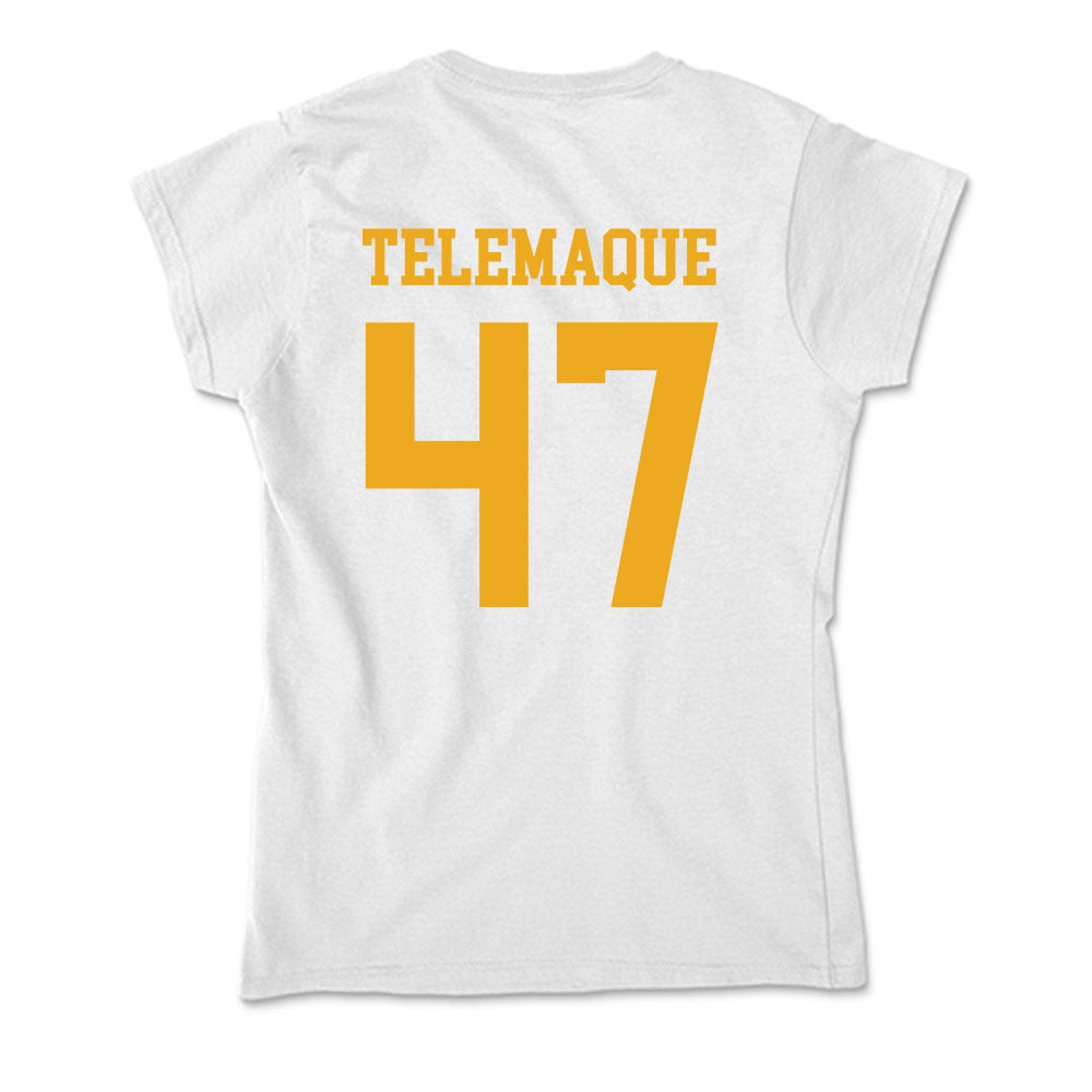 West Virginia - NCAA Football : Wilnerson Telemaque - Soft Style Women’s T-Shirt-1
