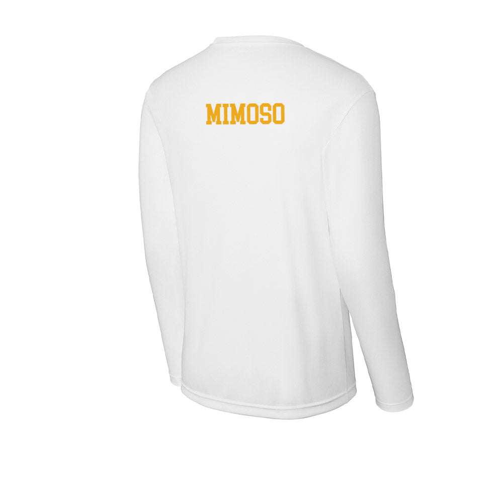 West Virginia - NCAA Men's Swimming & Diving : Rafael Mimoso - Activewear Long Sleeve T-Shirt-1