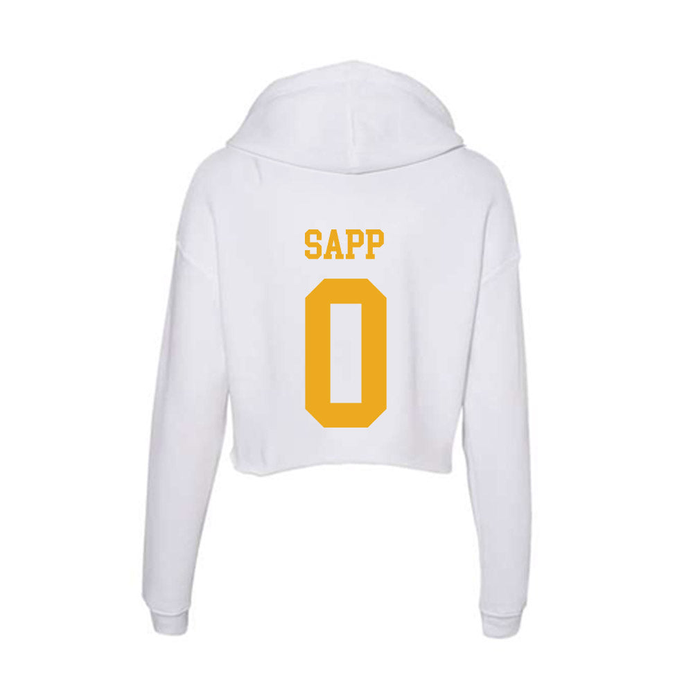 West Virginia - NCAA Football : Josh Sapp - Women's Crop Fleece Hoodie-1