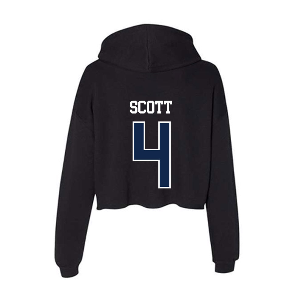 Ole Miss - NCAA Men's Basketball : James Scott - Women's Crop Fleece Hoodie-1