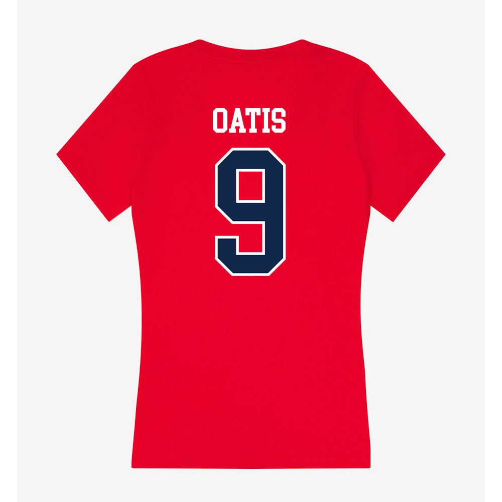 Ole Miss - NCAA Football : Jehiem Oatis - Women's V-Neck T-Shirt-1