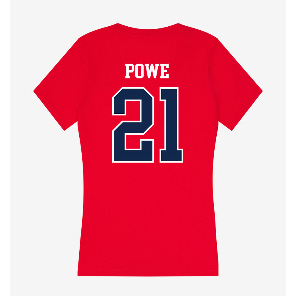 Ole Miss - NCAA Women's Basketball : Debreasha Powe - Women's V-Neck T-Shirt-1